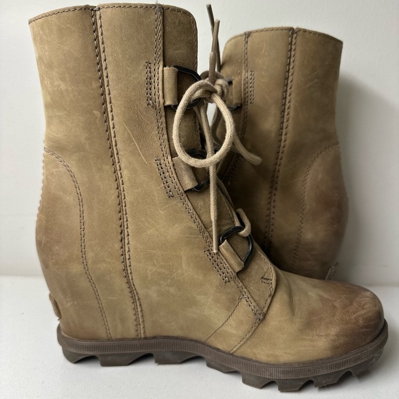 SOREL Women's Size 8 Joan of Arctic Wedge II Waterproof Boots Alpine Brown - Picture 10 of 10